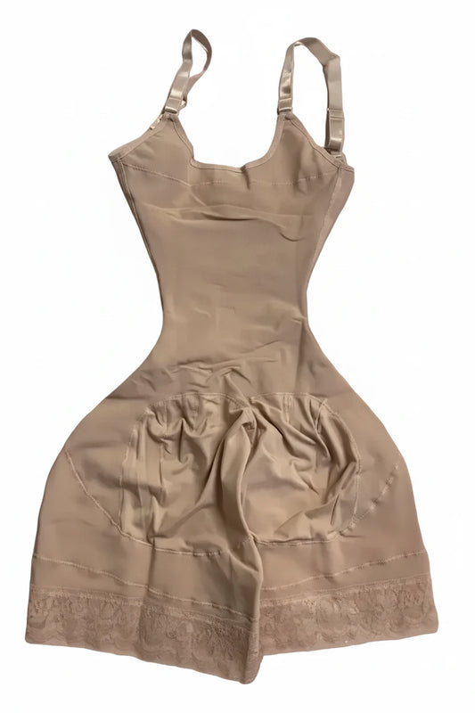 FemmeBonita High Compression Colombian Faja Bodysuit - Removable Strap Shapewear for Women